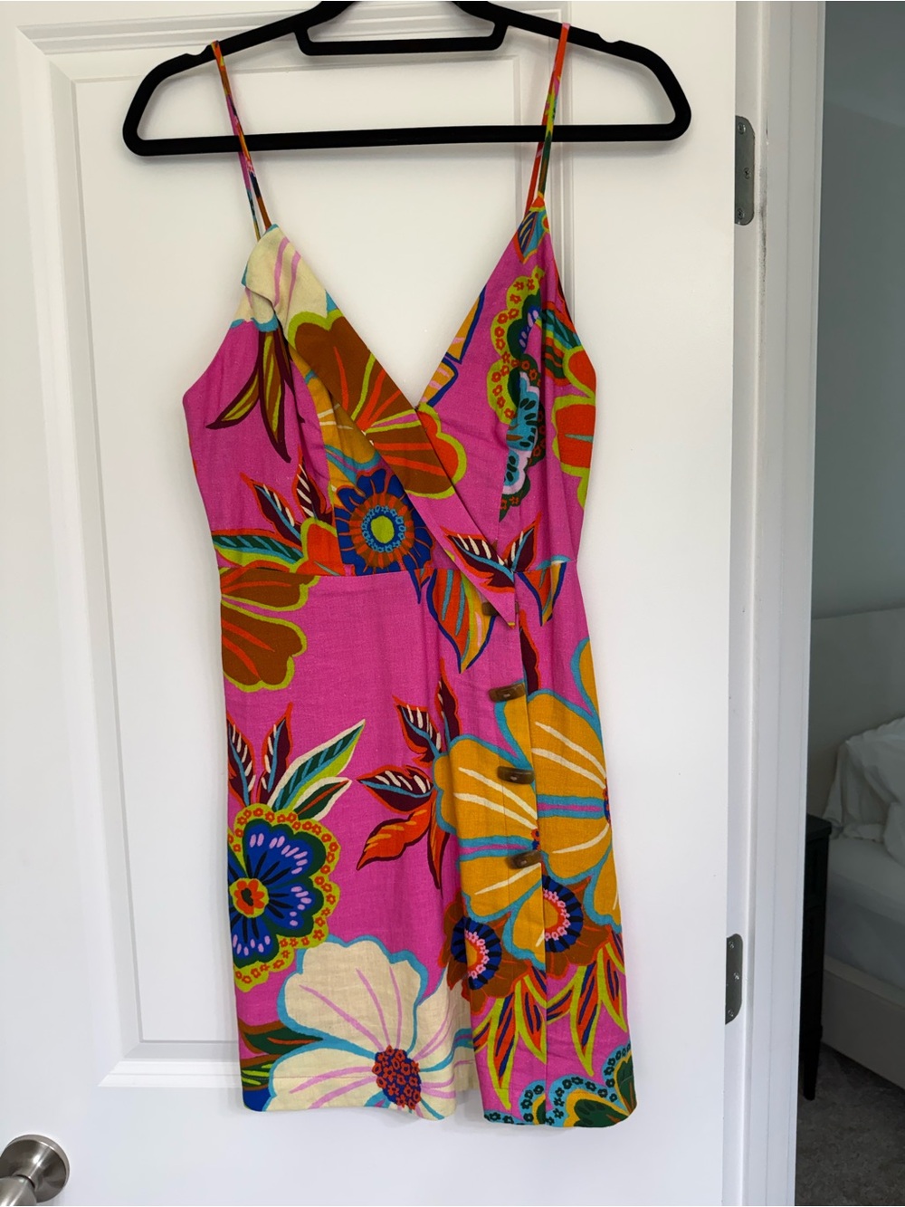 FARM Rio Pink Multicolor Floral Slip Dress - Picture 5 of 8